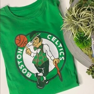 Boston Celtics 11 Irving NBA Basketball T-Shirt green small